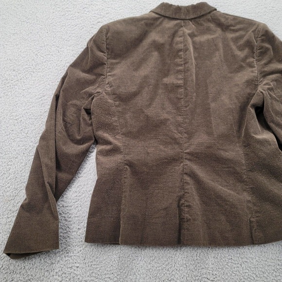 Ann Taylor Loft Stretch Jacket Womens 8 Brown‎ Buttons Long Sleeve - Picture 8 of 14
